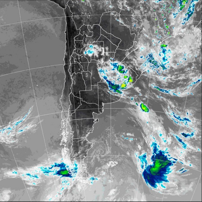 Emiten siete alertas amarillo por tormentas y vientos para el norte y centro del país