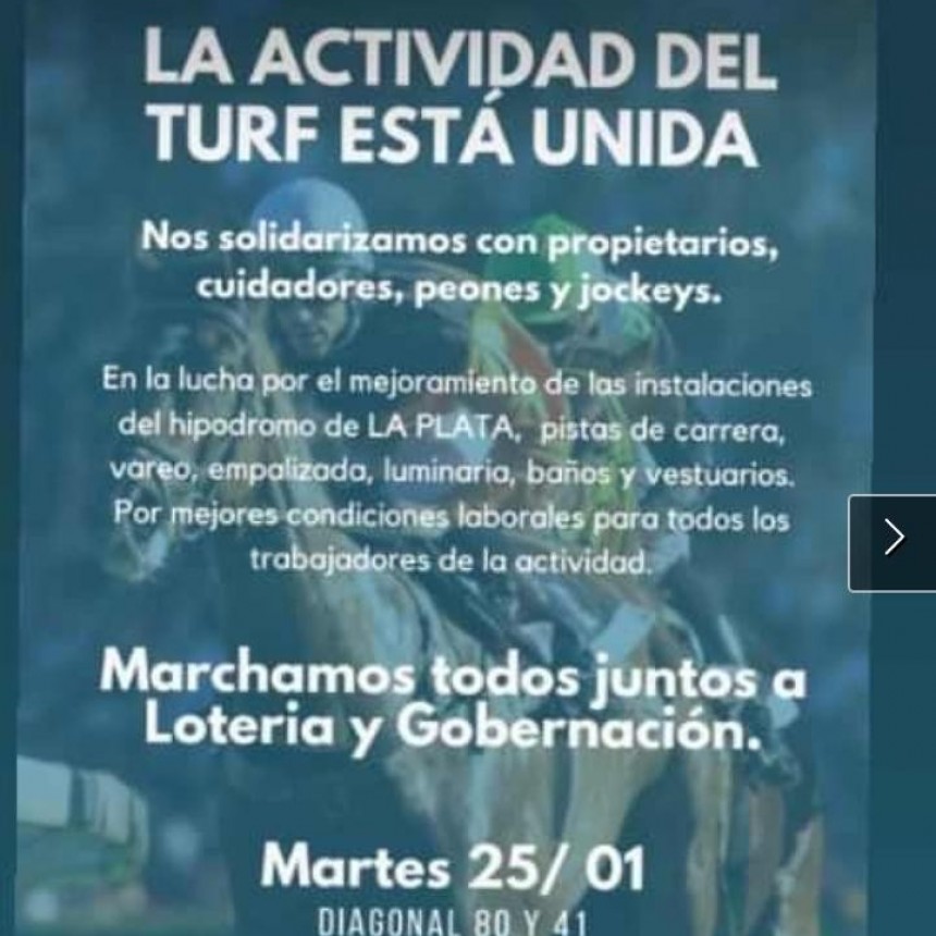 Suspensiones, crisis y protesta Hipódromo La Plata
