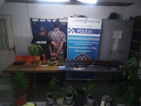 Un hombre fue detenido en Berisso después de que amenazara con un arma a un vecino. 