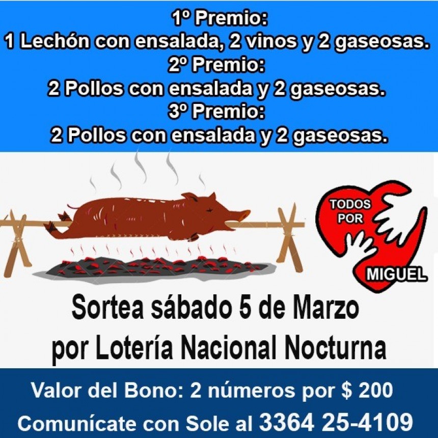 SAN NICOLAS: LANZARON UN BONO CONTRIBUCIÓN PARA AYUDAR A UN JOVEN DE 16 AÑOS