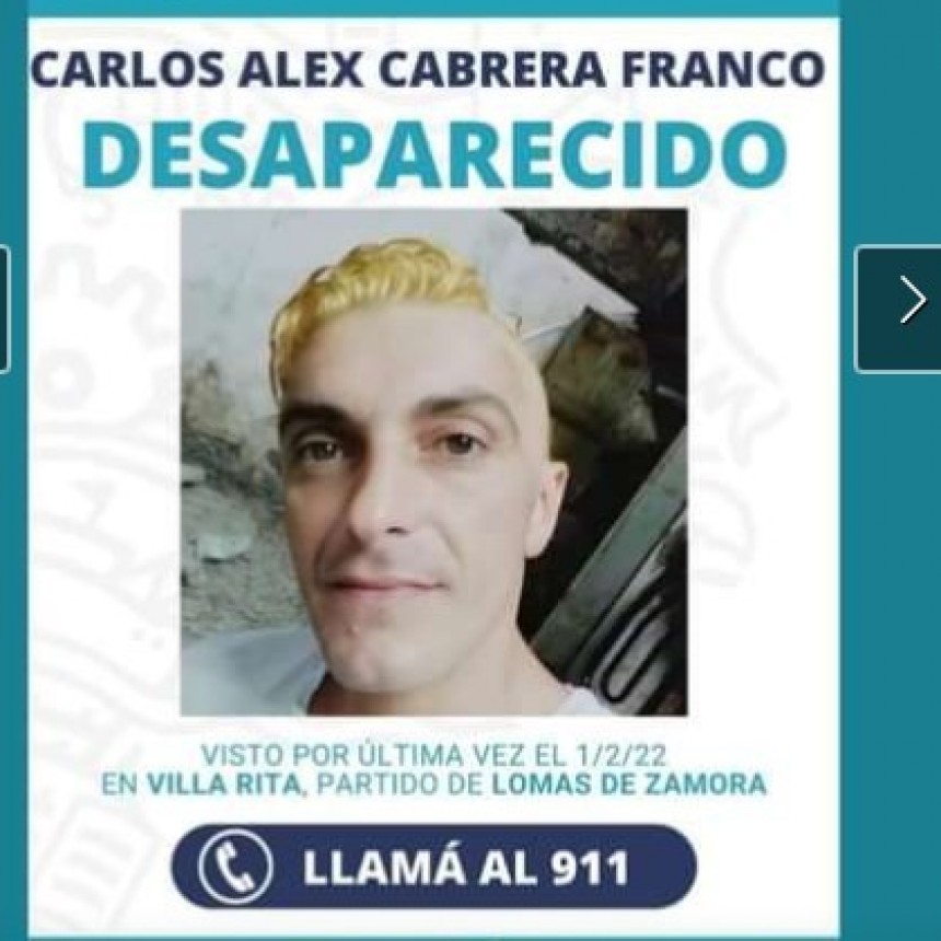 Lomas de Zamora: Buscan a un hombre que lleva 10 días desaparecido