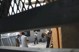 Un derrumbe en una obra bajo el ferrocarril Mitre dejó cinco heridos en Barrancas de Belgrano