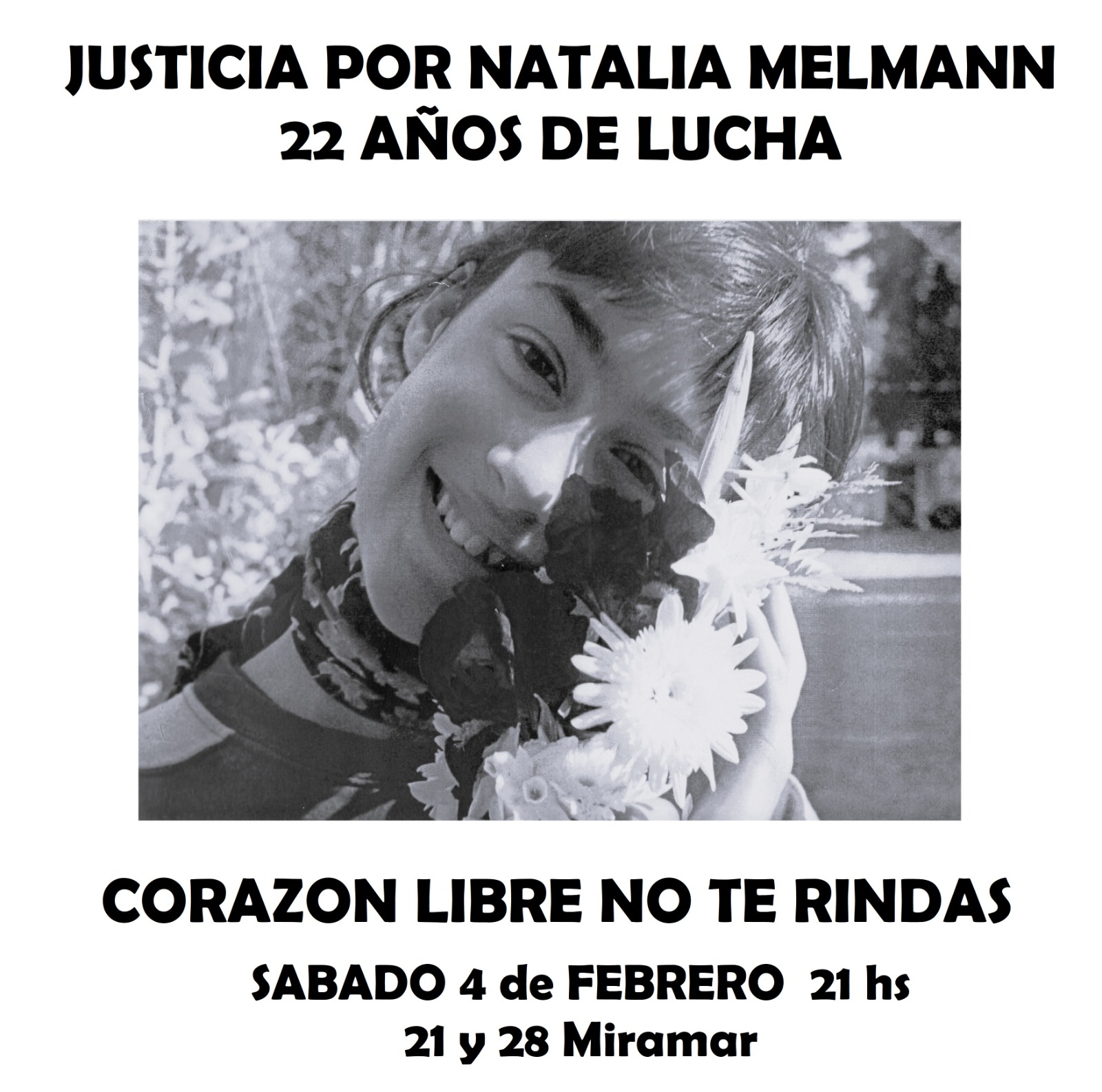 22 años del Femicidio de Natalia Melmann