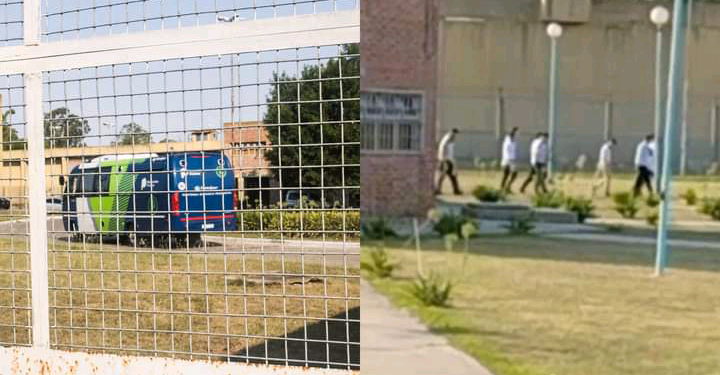 ASÍ LLEGARON LOS OCHO RUGBIERS EN LA ALCAIDÍA DE ROMERO