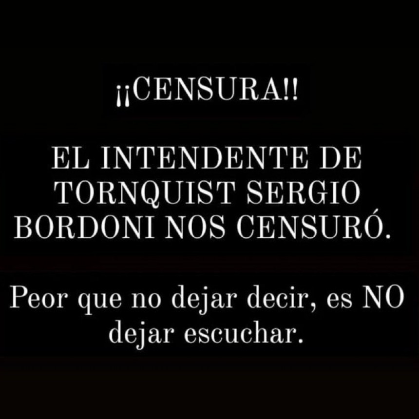 Sin escucharlos censuran a  Artistas bahienses en el  Municipio de Tornquist