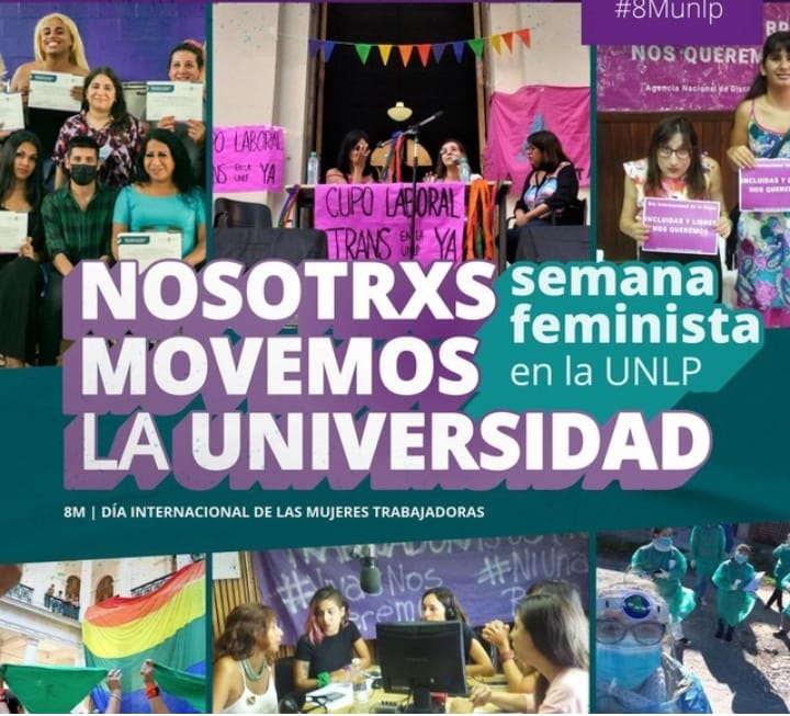  #8M Comienza la Semana Feminista en la #UNLP 