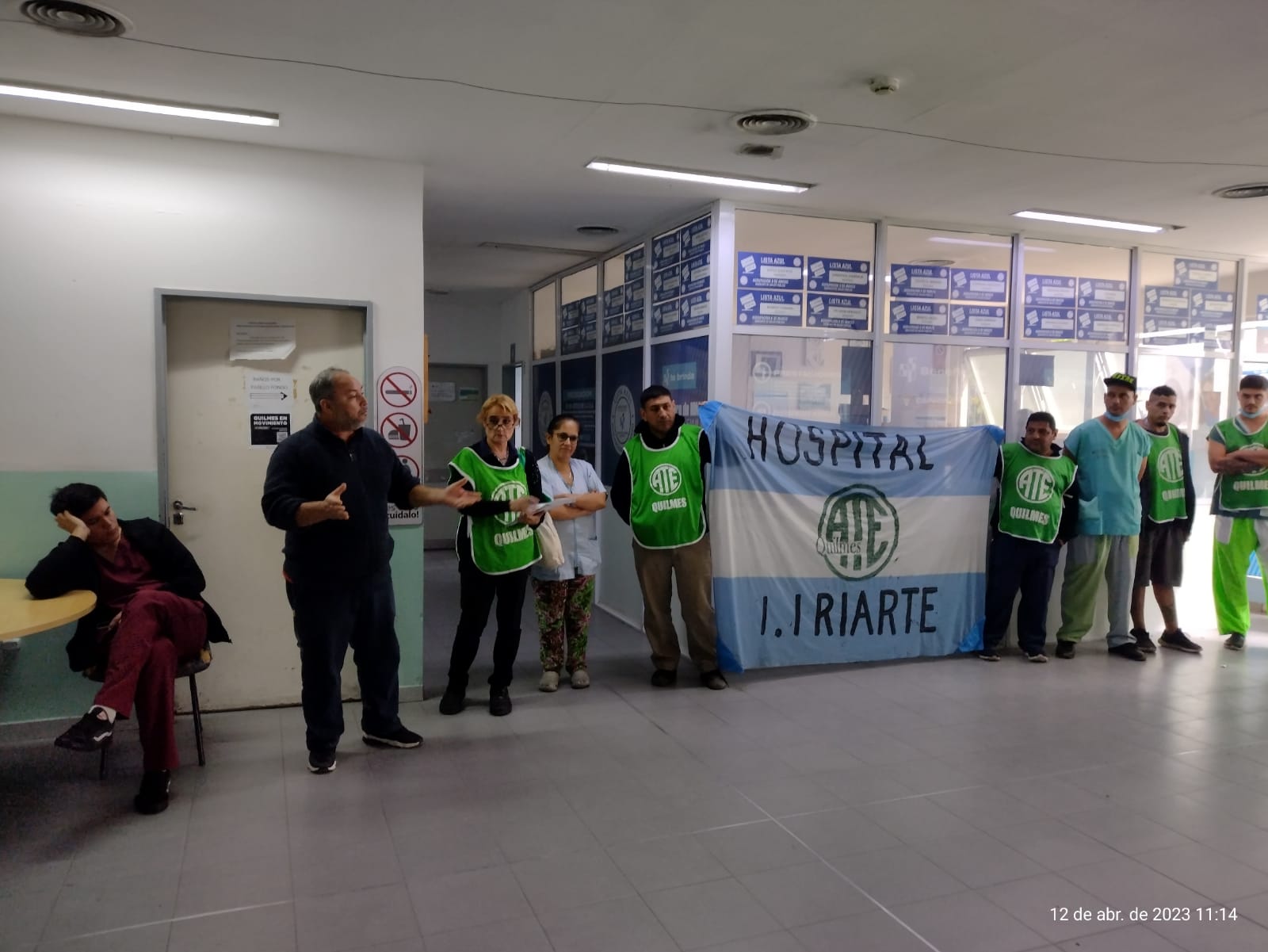 GRAN ACATAMIENTO AL PARO EN EL HOSPITAL IRIARTE DE QUILMES