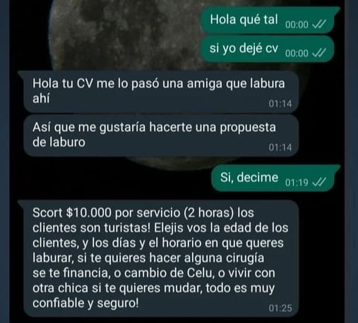 Prostitución on line
