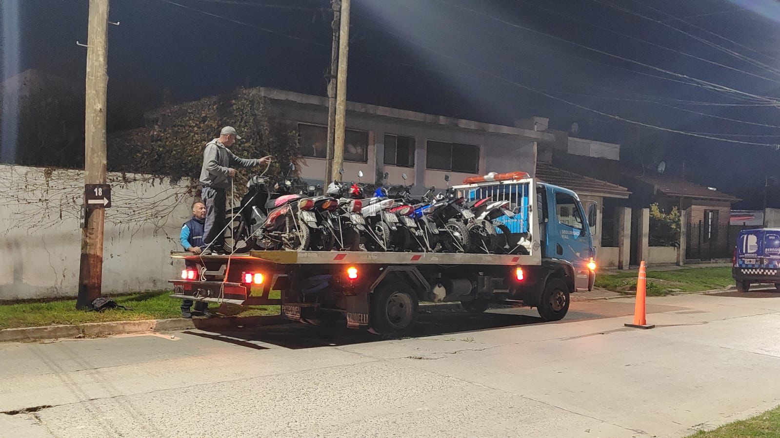 Berisso: Controles preventivos de SEGURIDAD VIAL: más de veinte motos fueron secuestradas 