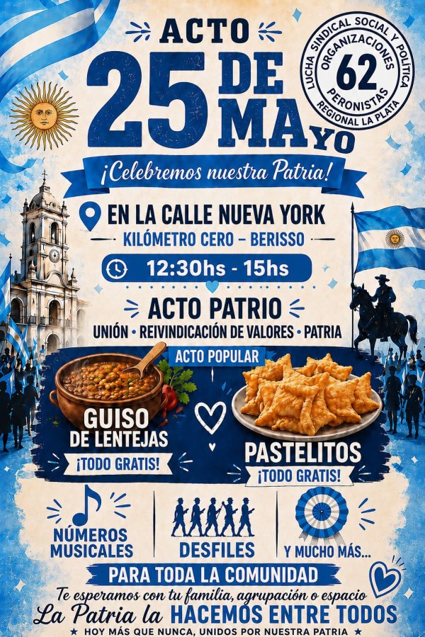 Convocan a un gran acto patrio