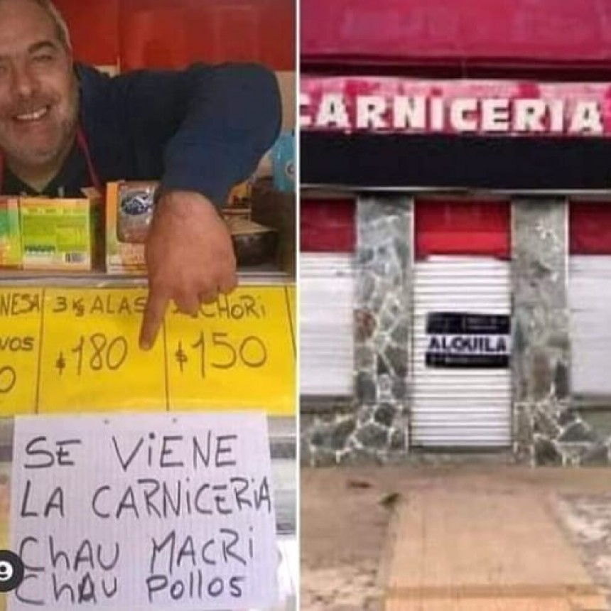 CHE KUMPA CÓMO LE EXPLICAS AL CARNICERO KIRCHNERISTA QUE TERMINÓ CERRANDO SU LOCAL