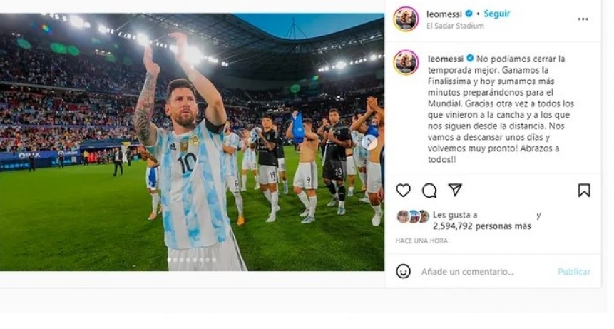 El mensaje de Lionel Messi después de anotar cinco goles con la selección argentina: “No podíamos cerrar la temporada mejor”