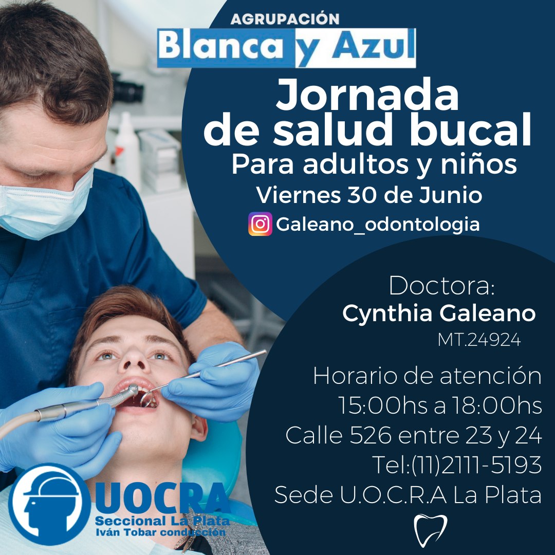 LA PLATA, TOLOSA: JORNADA DE SALUD BUCAL EN LA UOCRA
