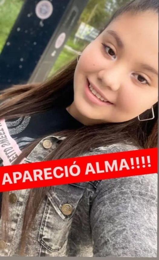 Aparecio Alma la menor desaparecida en La Plata