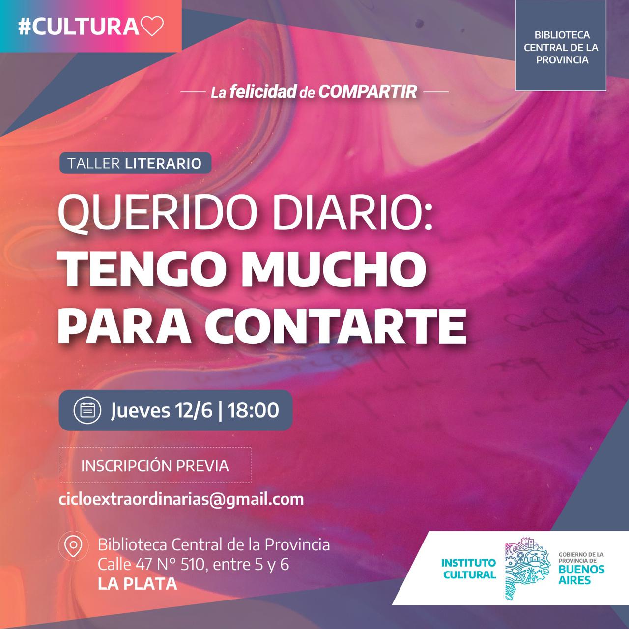 > LA PLATA   Llega una nueva edición de Querido Diario a la Biblioteca Central de la Provincia 
