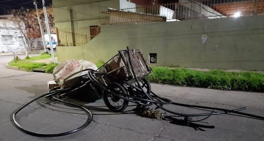 Continúa el robó de cables en Lanus