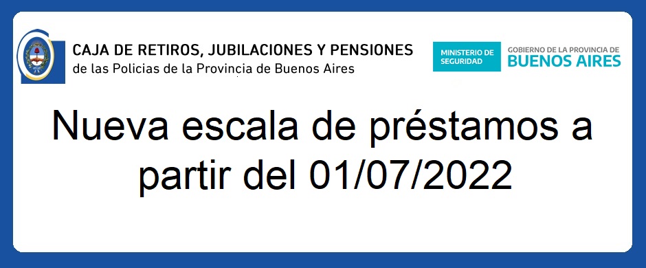 Nueva escala de préstamos del Fondo Ayuda Financiera a partir del 01/07/2022