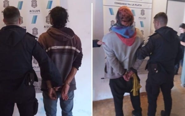 Trapitos a las trompadas en pleno centro platense