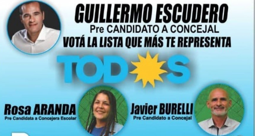 A VOS TE HABLO Texto Javier Burelli Precandidato a Concejal