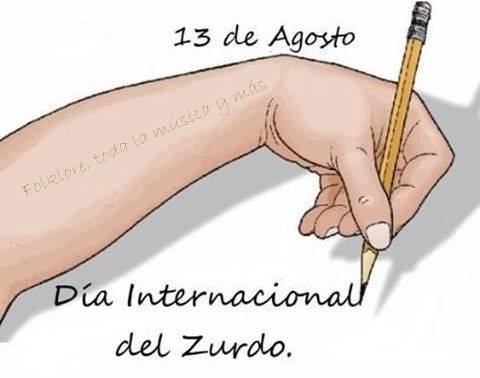 13 de agosto, Día internacional del zurdo. Felicidades!!!
