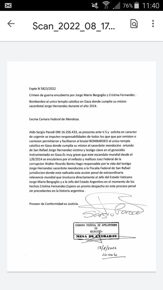 Escándalo Mundial en la Cancillería Argentina