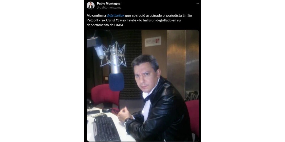 Encontraron muerto al periodista Emilio Petcoff en su departamento
