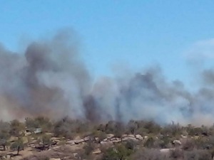 Varios incendios siguen activos en Córdoba, donde hay casas afectadas, evacuados y cortes de ruta