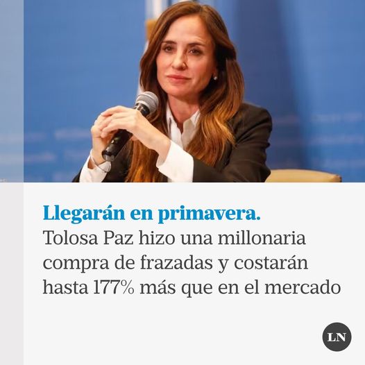 LLEGA LA PRIMAVERA Y TOLOZA PAZ COMPRO FRAZADAS