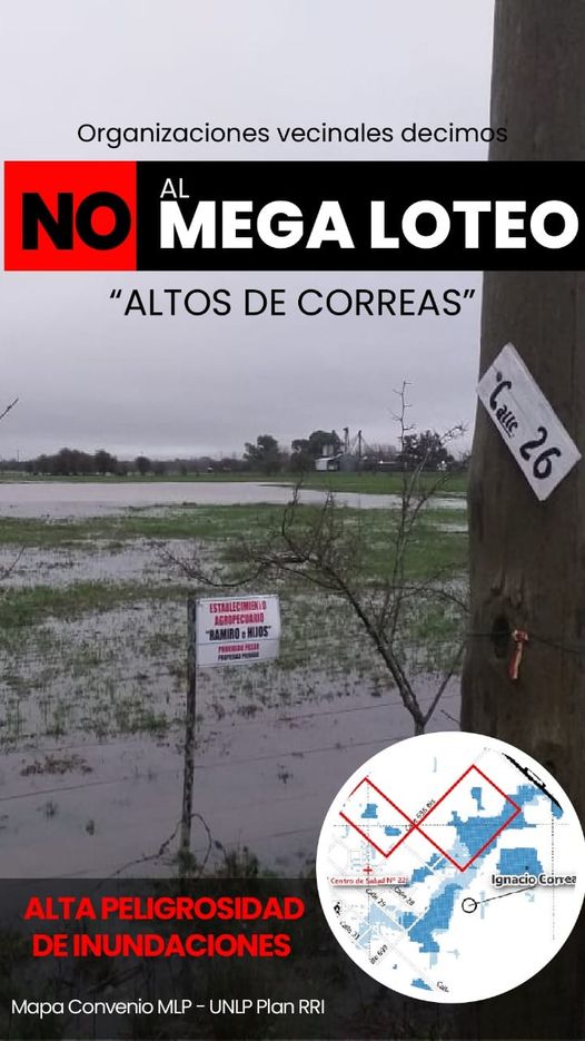 *PREOCUPACIÓN POR AVANCE INMOBILIARIO SOBRE ZONAS INUNDABLES y PROTEGIDAS EN LA CUENCA DEL ARROYO EL PESCADO* 