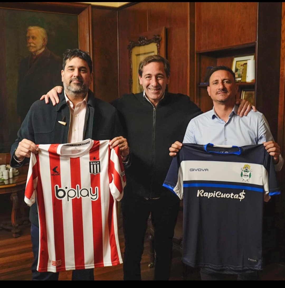 El Intendente de La Plata. Julio Garro se reunió con Dirigentes de Estudiantes de La Plata y Gimnasia Esgrima La Plata.