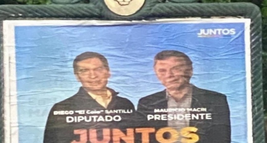 Un afiche poco claro de Juntos con ¿Macri Presidente?