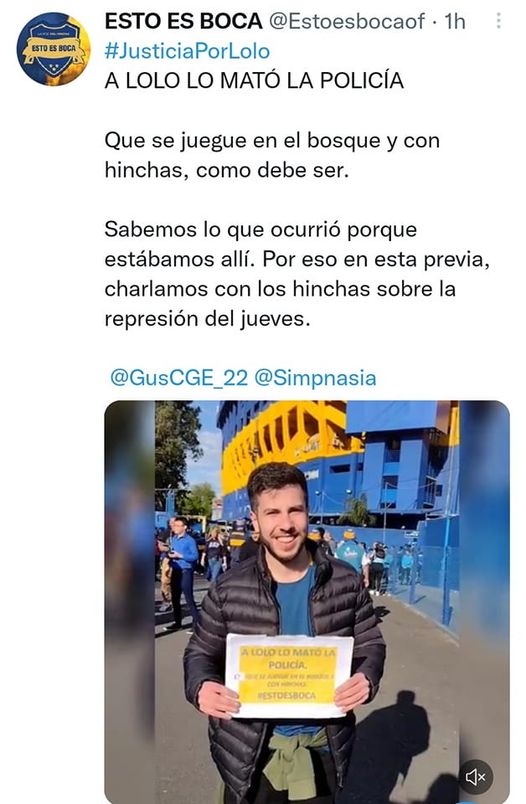 HINCHAS DE GIMNASIA ESGRIMA LA PLATA Y BOCA SE OPONEN A NO JUGAR EN EL BOSQUE