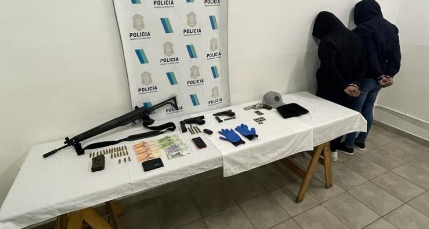 San Martín, Buenos Aires. Detienen a dos delincuentes con gran armamento