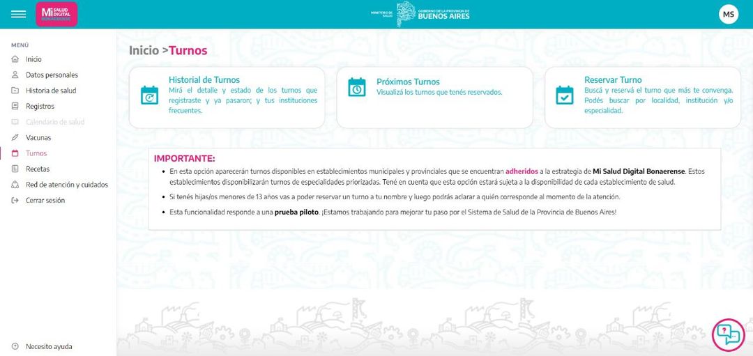 DESDE HOY SE PODRÁN SACAR ‘TURNOS ONLINE’ EN MÁS DE 70 HOSPITALES DE LA PROVINCIA