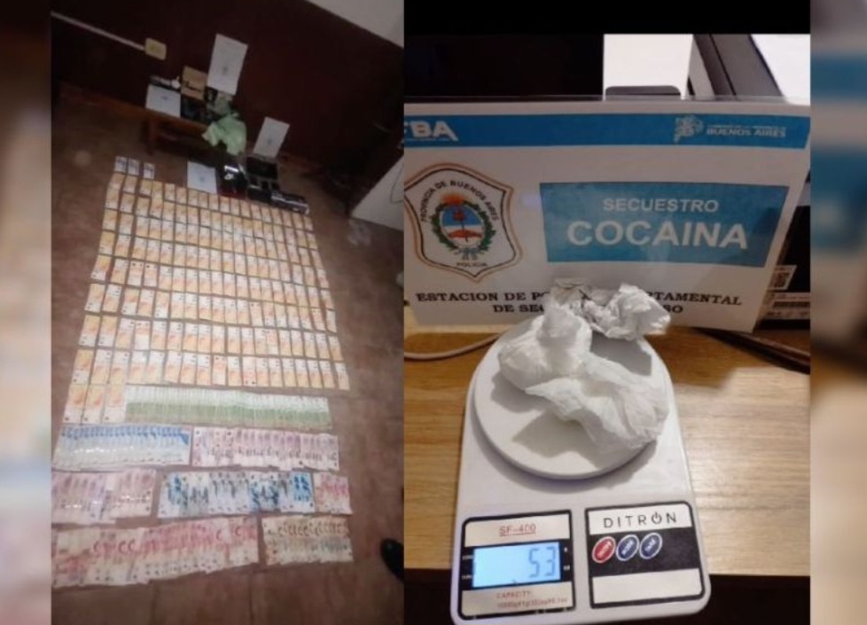 Detienen a una pareja que comercializaba con drogas.