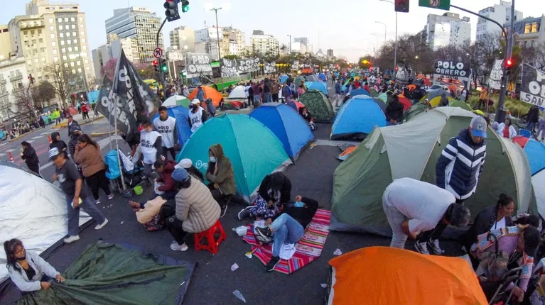 Unidad Piquetera acampará desde el jueves frente a Desarrollo Social 