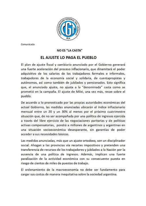 NO ES “LA CASTA”